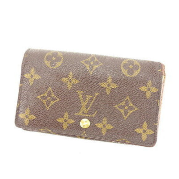 Louis Vuitton zipper bifold Wallet Porte Monnaie Vieux Tresor brown - Picture 1 of 6